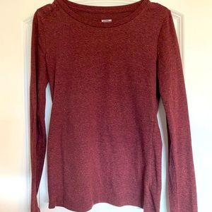 Maroon long sleeve tee